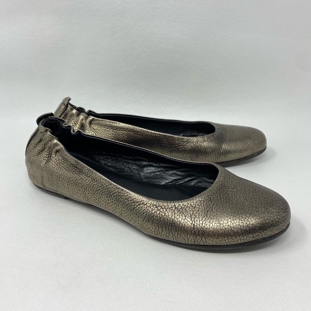 Lilimill Metallic Leather Classic Ballerina Flats, Women’s size US 7.5